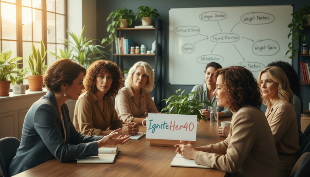 hormones and weight gain women over 40